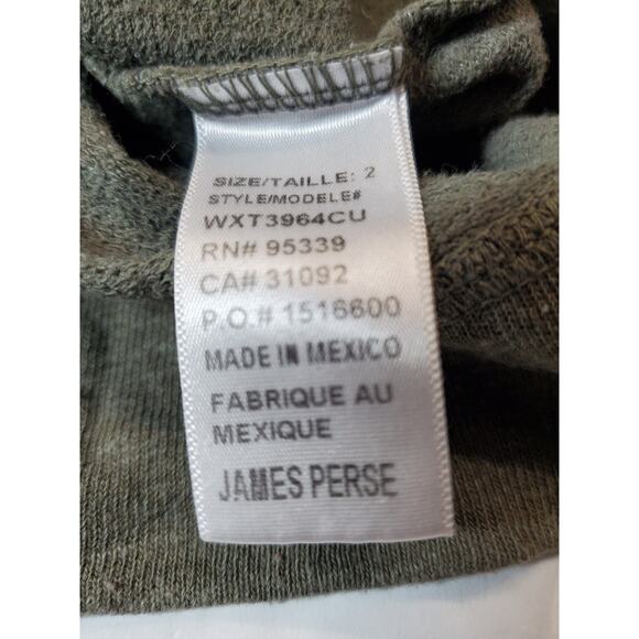 JAMES‎ PERSE Womens 2 Vintage French Terry Raglan Pullover Sweatshirt WXT3964CU - Picture 5 of 9